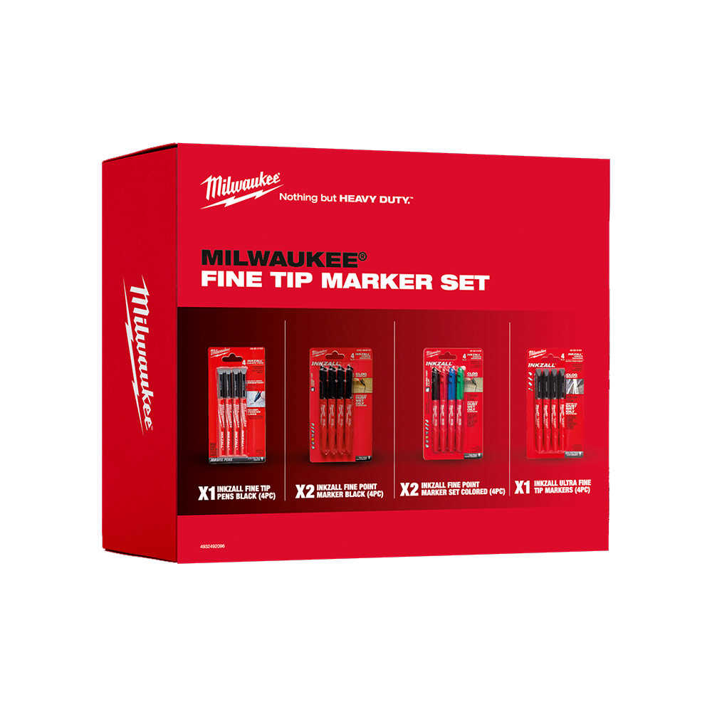MILWAUKEE MARKER KALEM INCE UÇLU 24LÜ SET